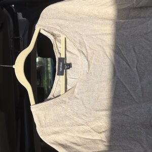 Karen Kane Beige LinenTop